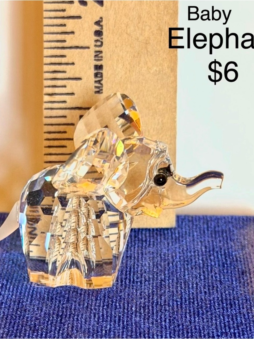Swarovski elephant figurine